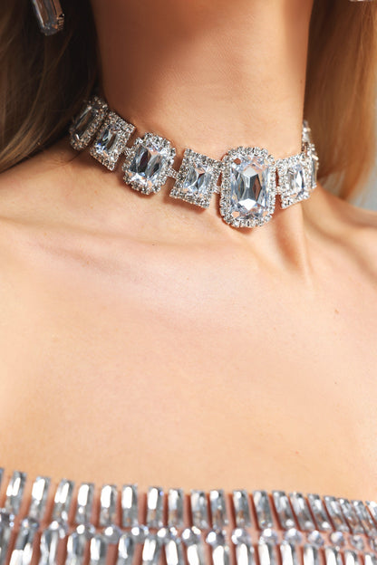 Liara Kare Rhinestone Chocker