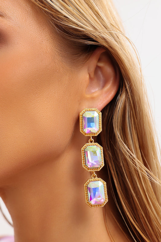 Christine Earrings with Three Diamonds