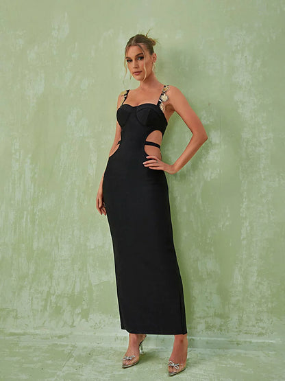 Lillian Kalpli Maxi- Siyah