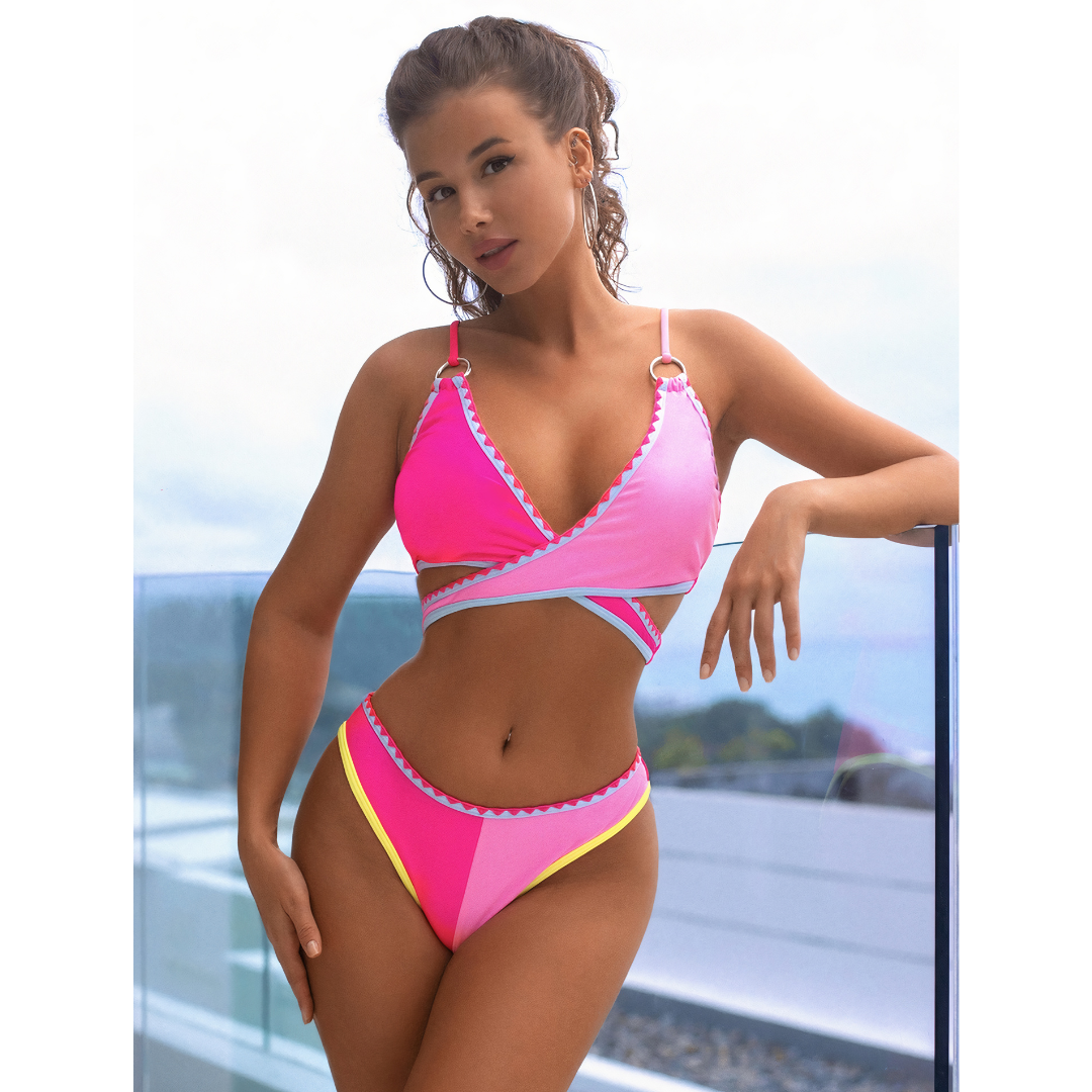 Pembe Mirage Bikini Takımı