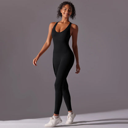 Yoga Bodysuit Spor Tulum