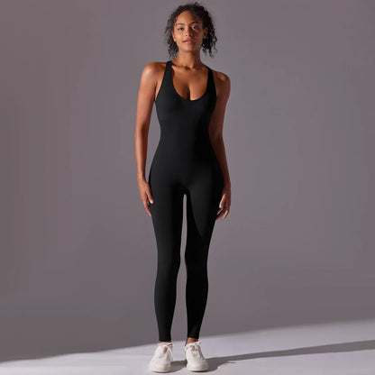 Yoga Bodysuit Spor Tulum